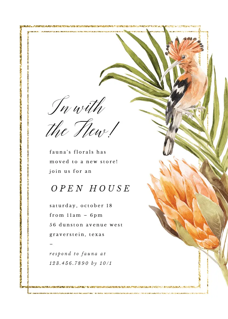 African summer - açık ev davetiyesi